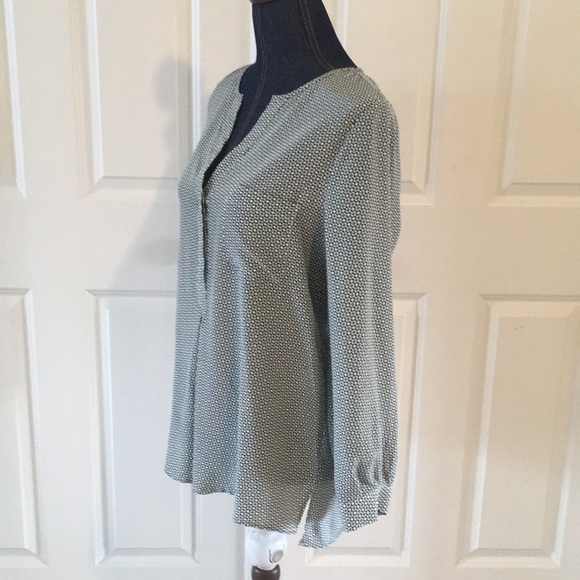 Joie Venicia Womens Silk Blouse Green Blue NWT! - Picture 5 of 8